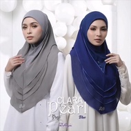 Clara Blue Clara Grey by Dhaja Tudung Sarung Premium