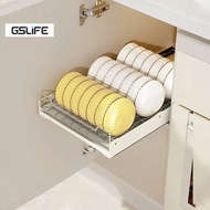 Gslife Spice Rack & Silent Damping Dishes, Good Strength, Suitable for Any Space