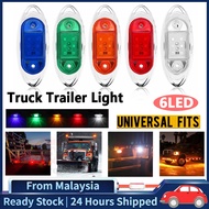 1pcs Truck LED Side Lamp 24V 6LED Side Marker Signal Light Truck Side Marker Indicators Lights Truck Trailer light