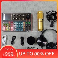 Product Combo Karaoke Live stream Sound card K300 Bluetooth Auto Tune And Microphone BM900 With phon