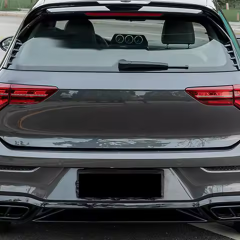 L37A-Car Rear Exhaust Pipe Muffler Tip Cover Trim For Golf 8 MK8 Accessories 2020 2021