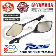 R25 MIRROR REAR VIEW MIRROR CERMIN SIDE MIRROR YZF R25 V2 V1 ORIGINAL YAMAHA HLY