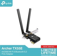 Archer TX55E AX3000 Wi-Fi 6 Bluetooth 5.2 PCIe Adapter การ์ด WiFi 6 พร้อมบลูทูธ 5.2 สำหรับคอมพิวเตอร