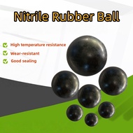 Nitrile Rubber Ball Φ4-12.7mm High Temperature Resistant Black Seamless NBR Rubber Ball Corrosion-re