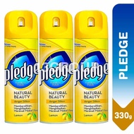 Pledge Natural Beauty Furniture Polish Spray Lemon / Shine Restore Protect Furniture, 330g