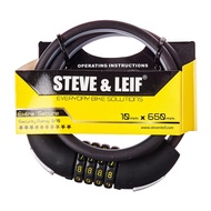 Steve & Leif Bicycle Combination Lock (10mmx650mm/3.5mmx900mm)