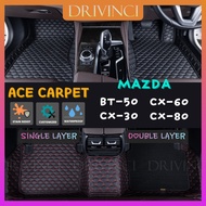 MAZDA BT-50 CX-30 CX-60 CX-80 Car Custom Fit Waterproof Anti-Slip Floor Mat Ace Carpet