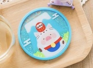 罐頭豬 lulu豬 招財貓系列 杯墊 富士山款