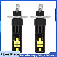 2Pcs H1 Car Led 12V-24V 12Smd Light Bulb 3030 Chipset,W5W Bulb194 Led Bulb For Fog Lights White