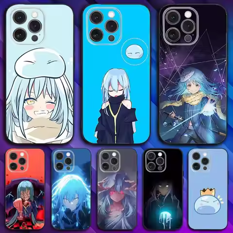 R-Rimuru T-Tempest Slime Phone Case For iPhone 16,15,14,13,12,11,Pro,Max,Plus,X,XS,SE4,E,Mini,Soft B