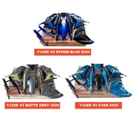 coverset cover set bodyset y15zr ysuku V2  biru storm dynamic grey matt hijau cyan petronas 2019 ori