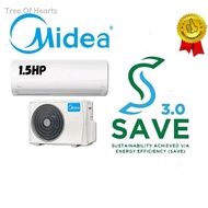 △Midea 1.5HP Inverter Air cond Xtreme Save MSXS-13CRDN8 /Air Conditioner MSXS13CRDN8 / PENGHAWA DINGIN