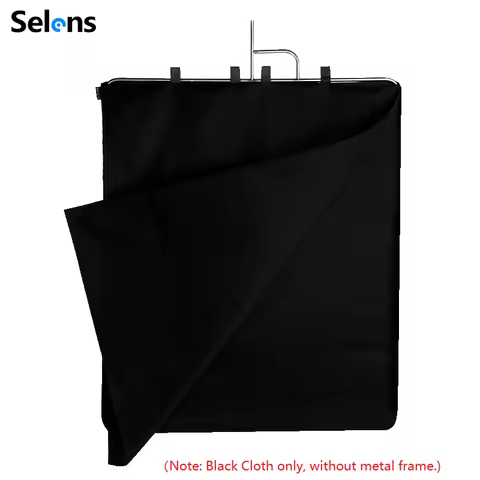 Selens 75x90/188x75cm Stainless Flag Panel Only Black Cloth For Fotografia Acessorios Camera Video S