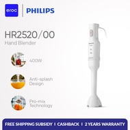 PHILIPS ProMix Hand Blender HR2520/00 400W Lightweight and Compact for Soup Smoothies Purees &amp; Dips ErgonomicGrip Design