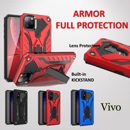 Casing Vivo V5 V5S V7 PLUS V9 Y85 V21E V23E Armor Shockproof Stand Case Hard Cover Case