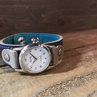 STITCH Cool 海軍藍、藍和灰縫線跑步手錶男士喜歡 SRW-NTH-TS