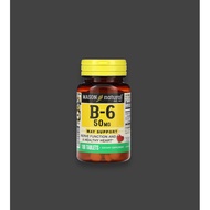 Dietary Supplement Vitamin B6 B6 50 mg 100 Tablets Support Nervous System Health Burn Heart Fat