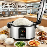 🔥24H shipping🔥TERUISI 10L Commercial Rice Cooker｜50 Cups Cooked Rice Electric Warmer, Auto Keep‑Warm