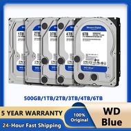 WD | WD BLUE 4TB 6TB 3.5 Hard Drive Disk SATA III 5400 RPM 500GB 1T 2TB HD Hard Disk For Monitoring