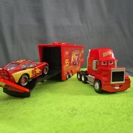 Diecast Cars Mack Truck Lightning McQueen transporter set 21cm long