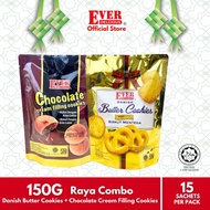 Ever Delicious Special Combo 150g Danish Butter Cookies + Chocolate Cream Filling Cookies (15's x 10