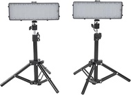 Dimmable RGB LED Video Light with USB Power Supply, Adjustable Tripod Stand, 210 LEDs Fill Light for