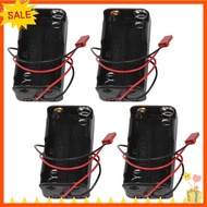[Fast D]4Pack 6V 4XAA Battery Container Case Holder Pack Box JST Plug Receiver for   1/8 1/10 RC Nit
