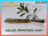 GOLOK PEMOTONG KAYU GAGANG PIPA BESI/GOLOK BAMBU/PERALATAN KEBUN