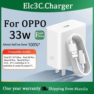 For OPPO 33W SuperVOOC Charger 6a USB-C Cable Compatible OPPO reno4 reno4 pro K3 Realme X2 A95/A94 F