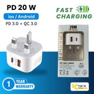 Charger Type C fast charging 20W PD USB Charger fast charging kepala charger fast charging Adapter C
