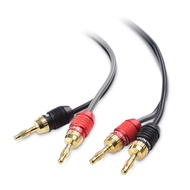 Cable Matters Heavy Duty 6 ft Speaker Wire 12 Gauge, Oxygen-Free Bare Copper (OFC) Banana Plug Speak
