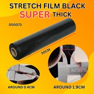 Clear/Black Stretch Film/Wrapping Firm/Plastic Pallet Wrap (1 Roll )