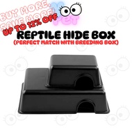 Reptile Hide Box Hide Cave Gecko Hideout Reptile Hiding Spot YooPet 爬虫躲避屋
