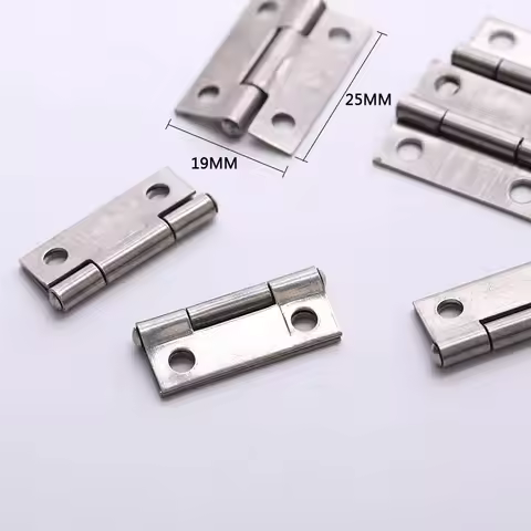 20PCS Stainless Steel 3A Small 1 Inch Furniture Hinge Hinge Length Is about 25mm Width 19mm Thicknes