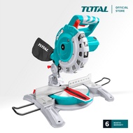 TOTAL Mitre Saw (1400W) TCT Blade (210mm) + Dust Bag + Extension for Mitre & Bevel Cut On Wood TS421