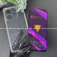 Oppo A3 / Oppo A3x / OPPO A3 / OPPO A3X Case and Tempered Glass - TSCS Shockproof Transparent Type