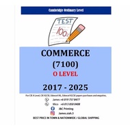 O Level COMMERCE (7100) 2017-June/Nov 2025 (Paper 1,2)