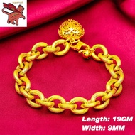 gold 916 original malaysia Flower Heart Bracelet Hypoallergenic and non fading