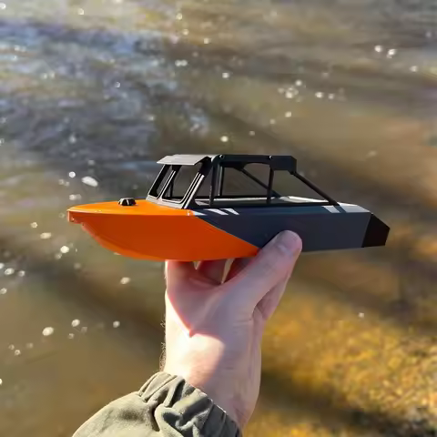 Generic RC Go Kart Jet Boat 22cm Mini Racing Remote Control Jet Pump Boat Model For Pool Lake Water 