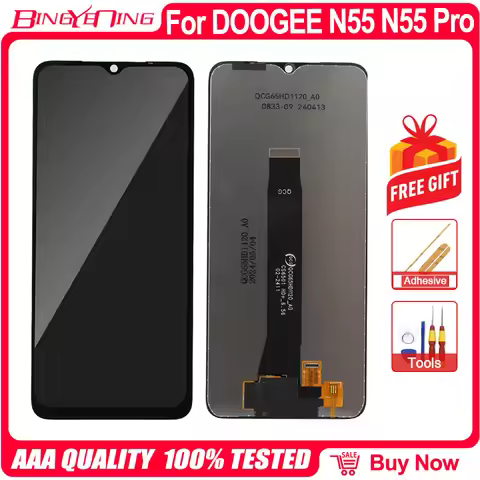 Original For DOOGEE N55 Pro Note 58 Pro Note 56/Note 56X Pro/Note 56X LCD Screen With Frame Digitize