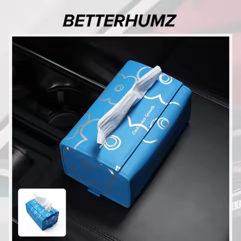 Microfiber Leather For Audi A3 8Y S3 8P A4 B8 B9 Q7 4L A5 A6 C6 C8 A7 A8 Tissue Box Bag Napkin Holde