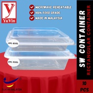SW Plastic Food Container with Lid/PPI-850L/PPI-900L/T1200D-2Compartment/Bekas Bungkus MakananTage