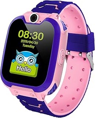 Kids Smart Watch for Boys Girls - Kids Watches with Games - 1.44'' HD Touch Screen Smartwatch for Children with SOS Call Camera Music Player Game Alarm (Pink)