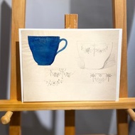 19th century德國瓷器設計手稿 - Vintage Draft - 古董