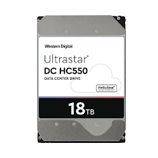 Ổ cứng HDD WD 18TB Ultrastar DC HC550 (3.5 inch, 7200RPM, SATA, 512MB cache) (WUH721818ALE6L4)