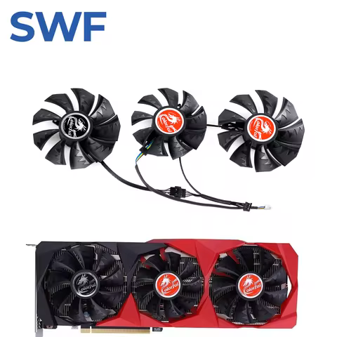 87MM RTX 3090 Video Card Cooling Fan Replacement For Colorful RTX 3060 3070 3080 Ti 3090 NB 12G-V Gr
