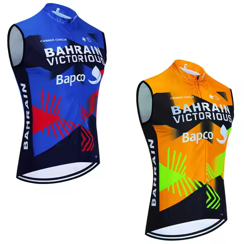 2024 BAHRAIN Cycling Jersey Men Women ITALIA Team Bike Windbreaker Vest Ropa Ciclismo Sleeveless Bic
