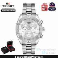 [Official Warranty] Tissot T101.917.11.031.00 Women's PR 100 Sport Chick Chronograph Swiss Made Steel Lady WatchT1019171103100  (watch for women / jam tangan perumpuan / tissot watch for women / tissot watch / women watch)
