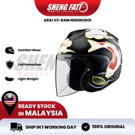 ARAI VZ-RAM NISHIKIGOI Helmet Motor Visor Topi Keledar Keselamatan Open Face Original Superbike SIRI