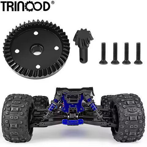 TRINOOD Steel Diff Gear 10T 43T Front Rear Transmission Differential Gears for 1/8 SLEDGE 4WD Monste